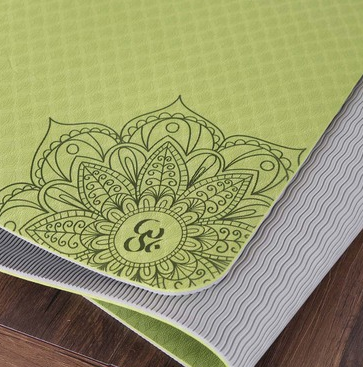 Zweifarbige TPE rutschfeste Yogamatte, Fitnessmatte